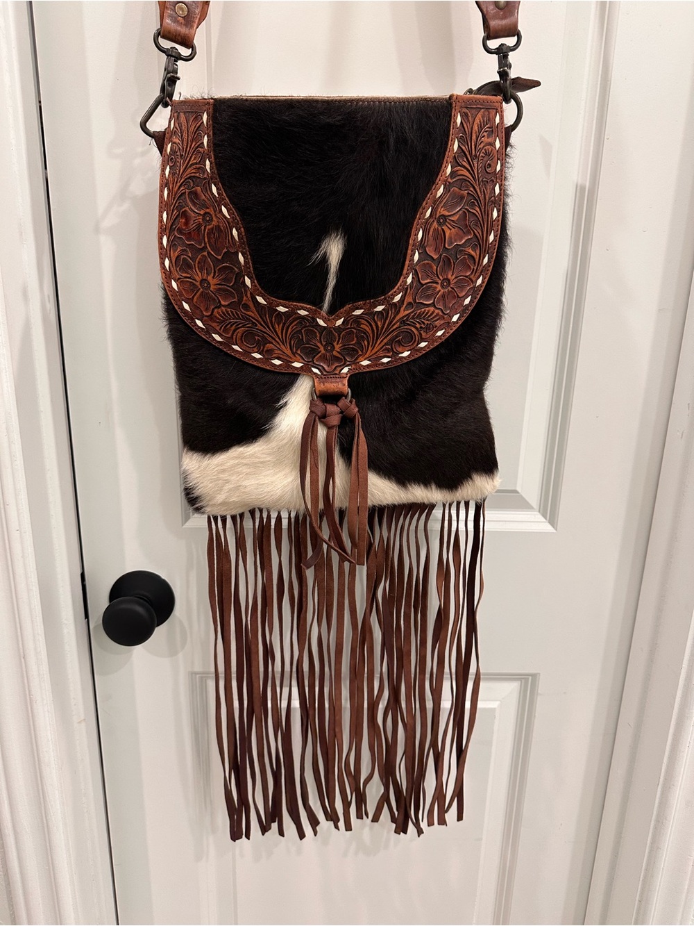 Leather and Cowhide Conceal Carry Purse